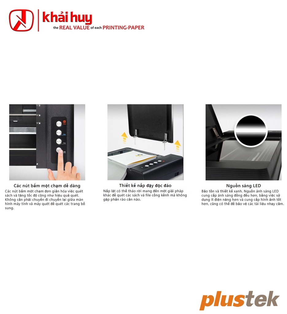 MÁY QUÉT SÁCH PLUSTEK OPTICBOOK 4800