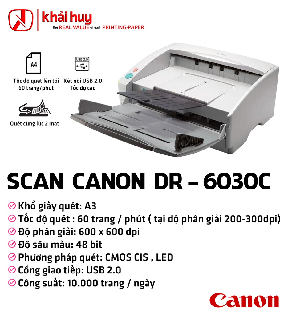 MÁY QUÉT CANON DR - 6030C (CHÍNH HÃNG)