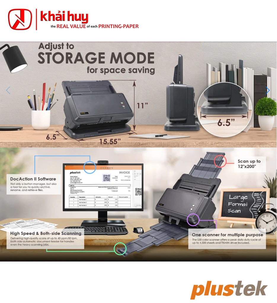 MÁY QUÉT PLUSTEK SMARTOFFICE S30