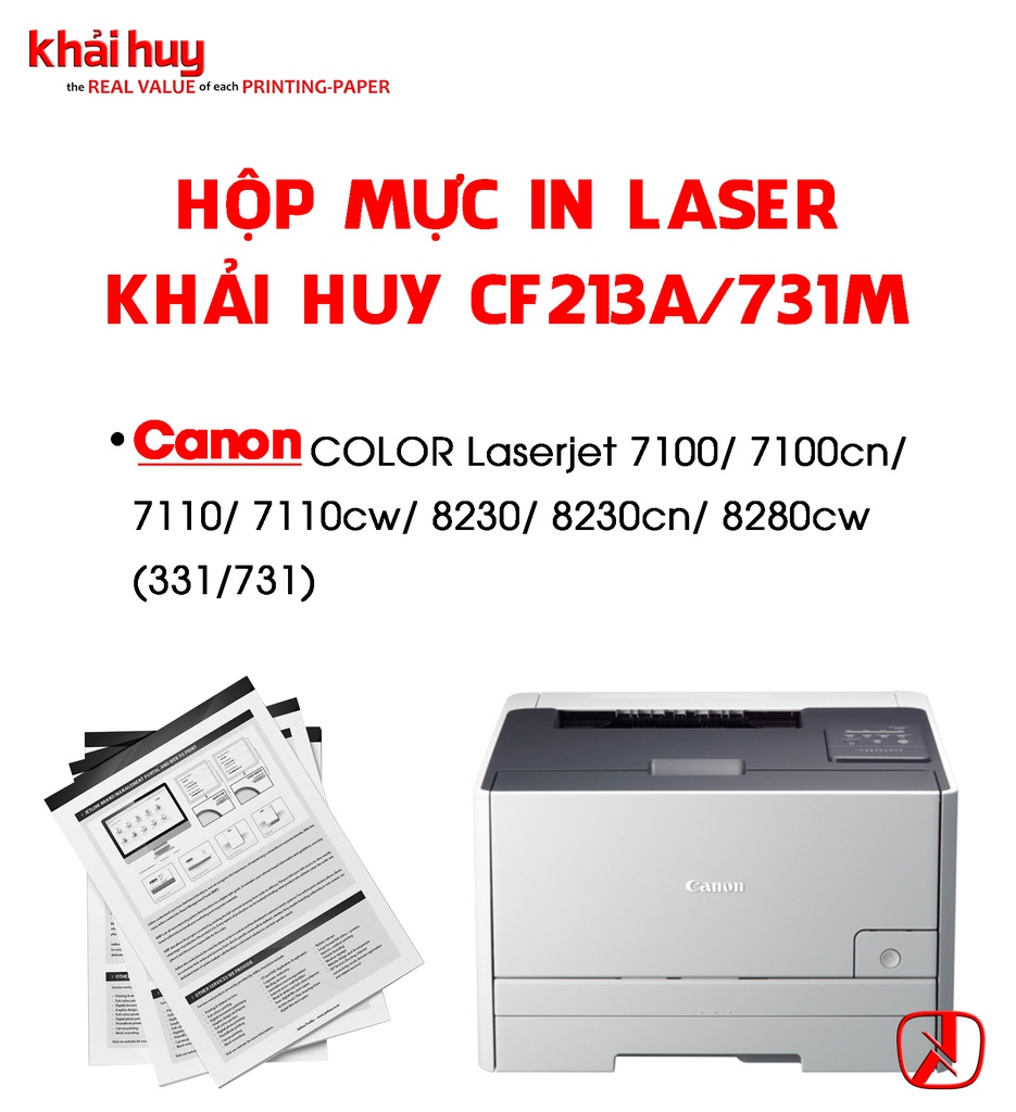 HỘP MỰC IN LASER KHẢI HUY CF213A/ 731M
