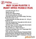 MÁY QUÉT PLUSTEK SMARTOFFICE PS406U PLUS