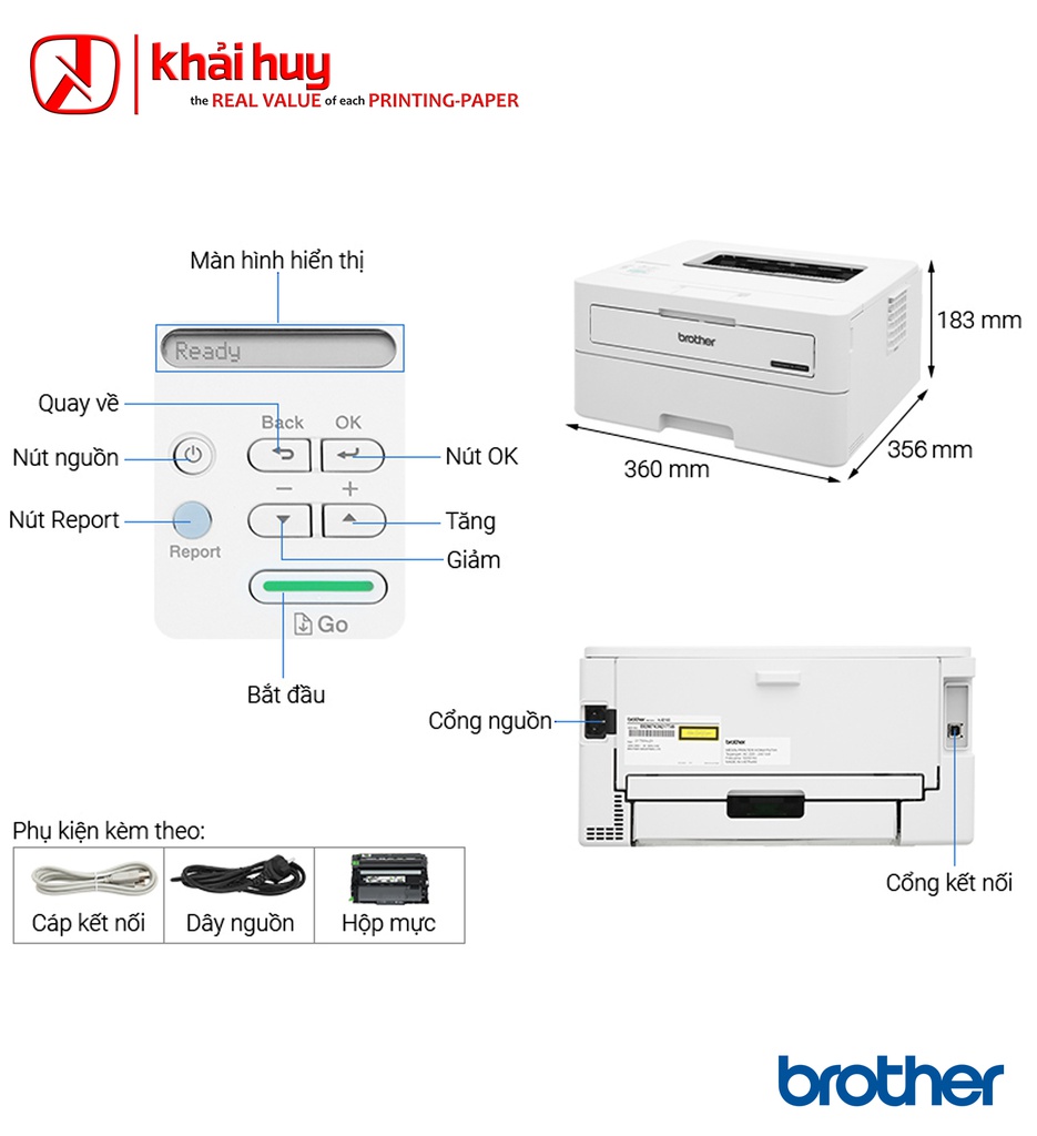 MÁY IN LASER BROTHER HL-B2100D