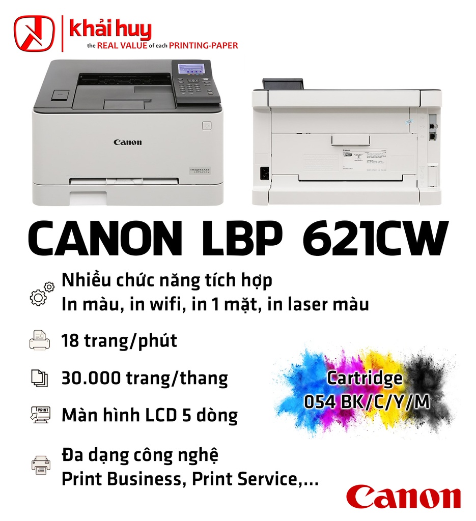 MÁY IN LASER MÀU CANON LBP 621CW - CHÍNH HÃNG