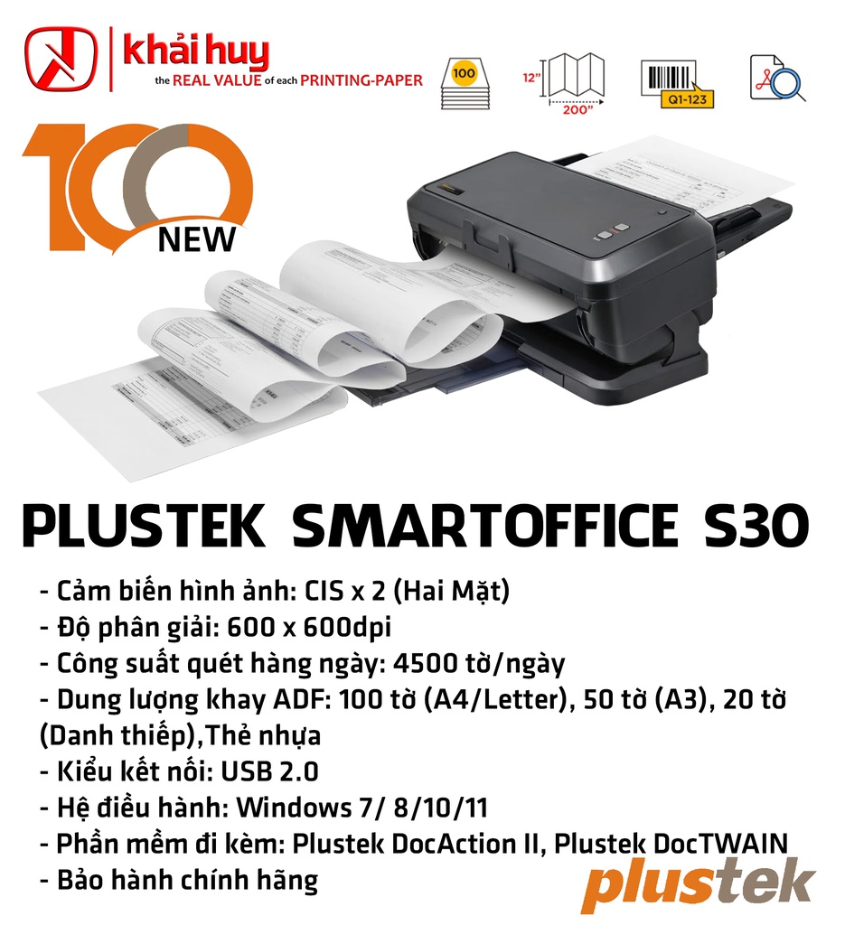 MÁY QUÉT PLUSTEK SMARTOFFICE S30