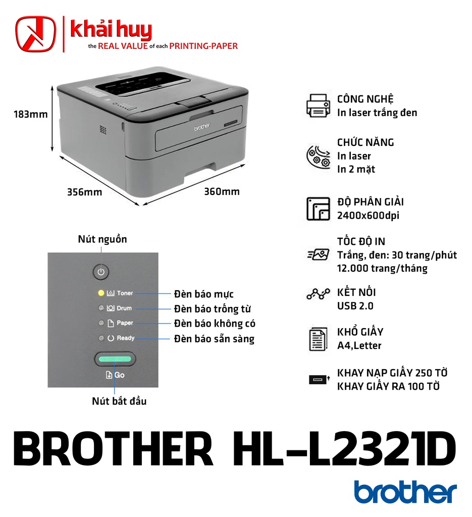 MÁY IN LASER BROTHER HL-L2321D