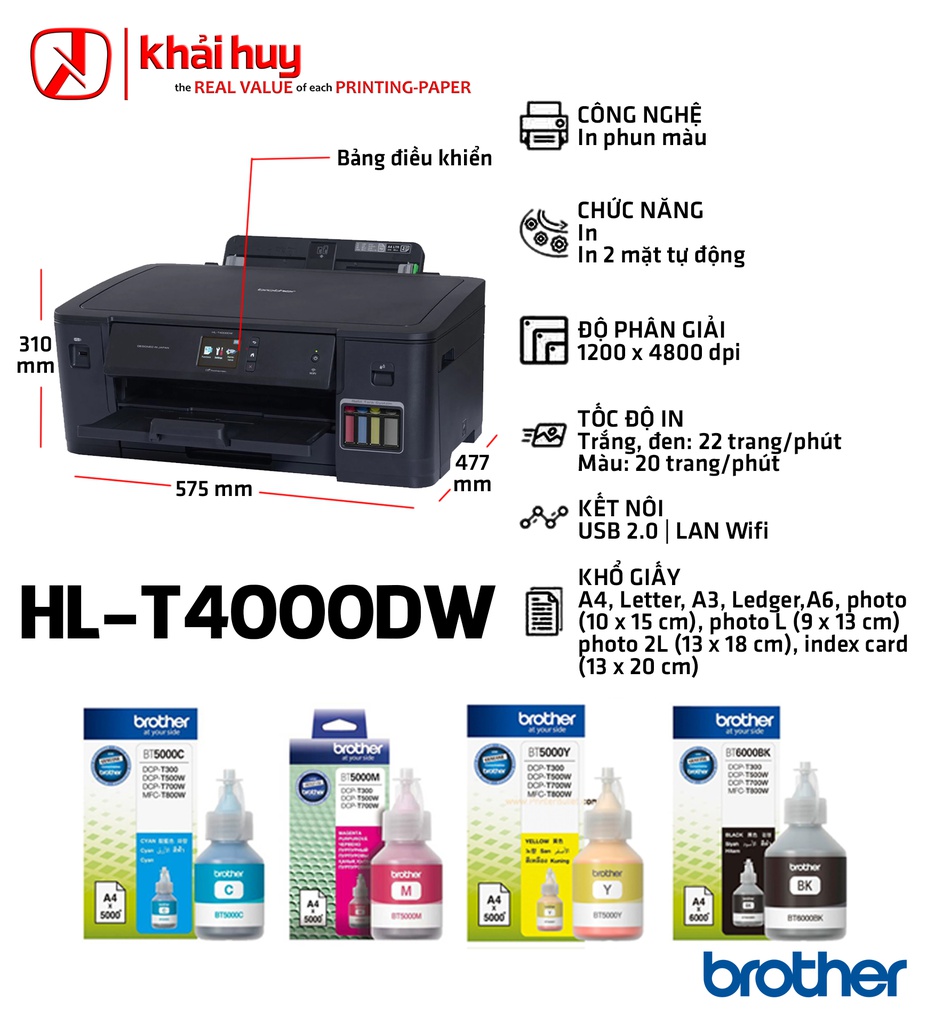 MÁY IN PHUN BROTHER HL T4000DW