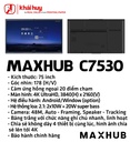 MÀN HÌNH TƯƠNG TÁC DOANH NGHIỆP MAXHUB C7530