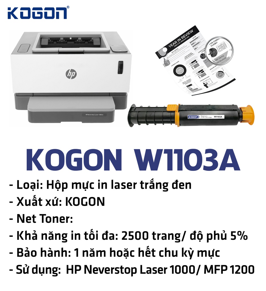 HỘP MỰC IN TONER KOGON W1103A