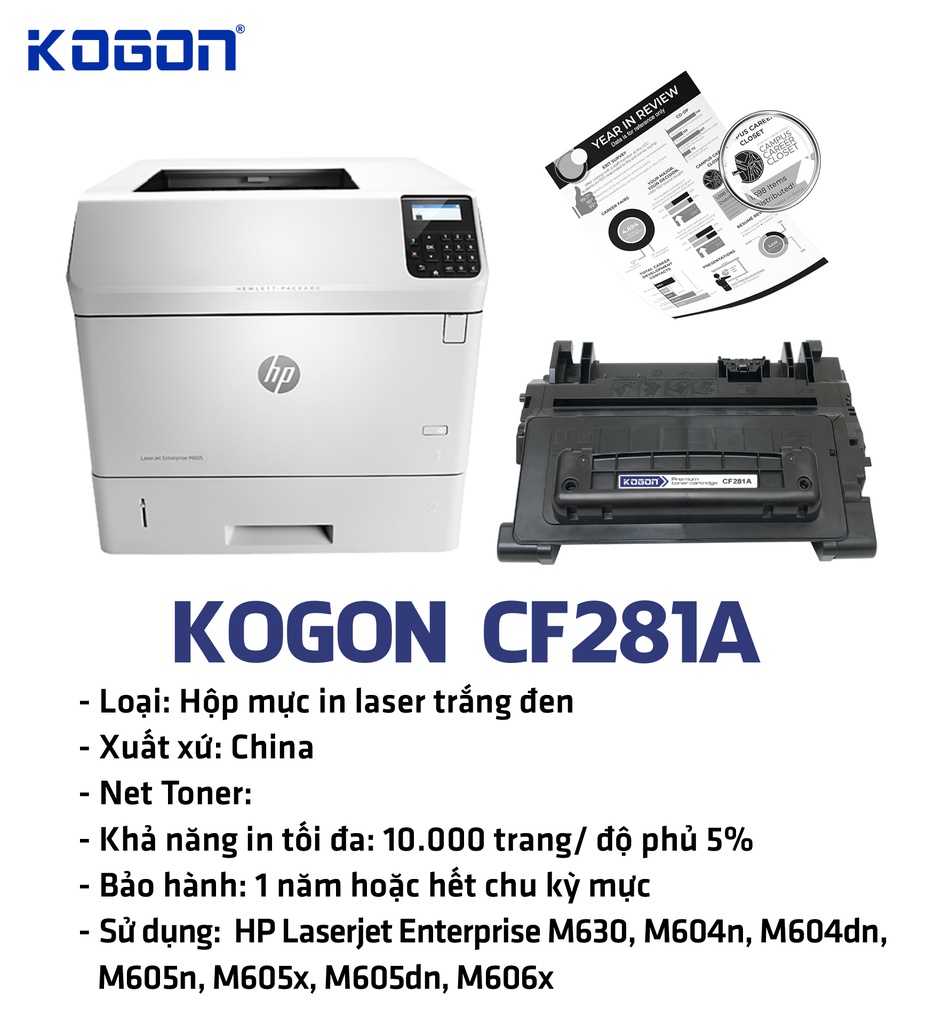 HỘP MỰC IN LASER KOGON CF281A