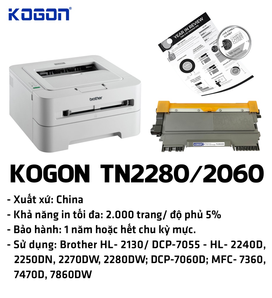 HỘP MỰC IN TONER KOGON TN2280/ 2060