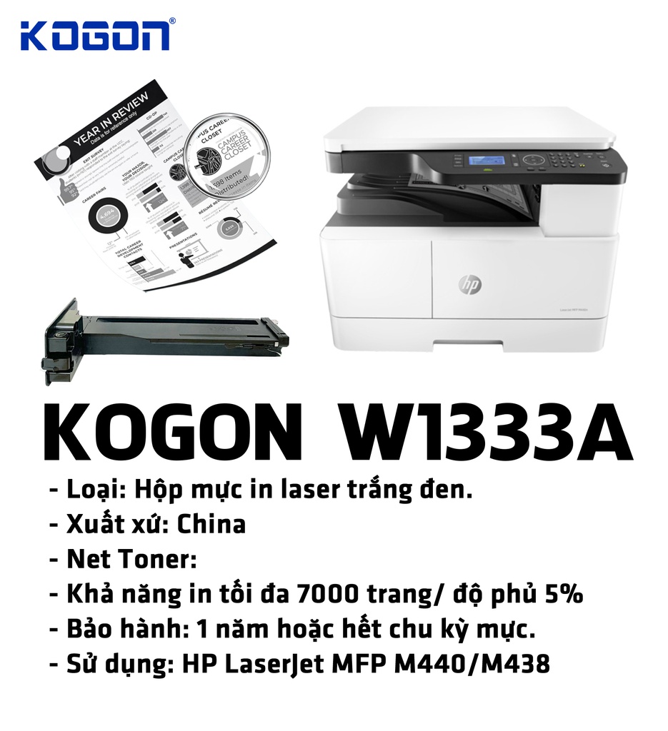 HỘP MỰC IN TONER KOGON W1333A