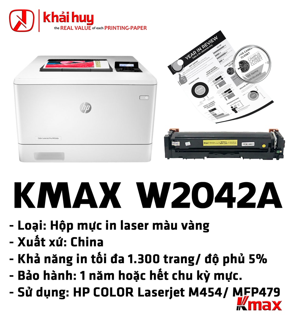 HỘP MỰC IN LASER KMAX W2042A (CÓ CHIP)