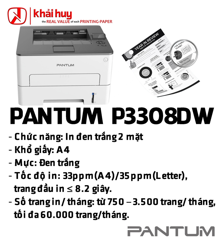 MÁY IN LASER PANTUM P3308DW