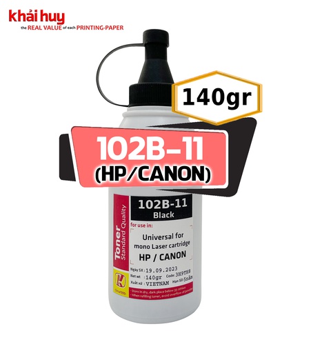 [MNAPLSR155/25] CHAI MỰC NẠP BỘT KHẢI HUY 102B-11